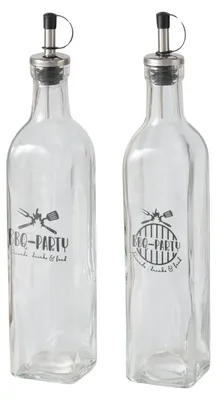 Immagine prodotto di Bottiglie per salse, condimenti con dispenser BBQ, 500 ml, set di 2