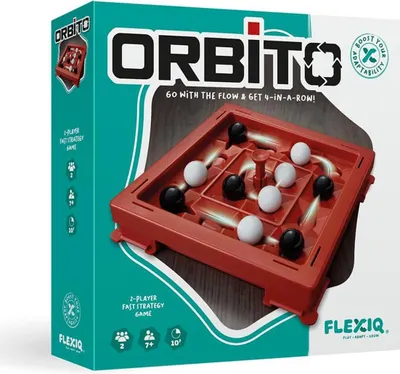 Produktbild von Elliot GmbH FLEXIQ – Orbito - Ziel des Spiels ist es, 4 Murmeln einer Farbe in einer horizontalen, vertikalen oder diagonalen Reihe