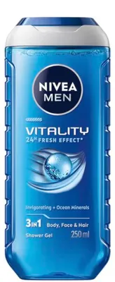 Image de Gel douche 3 en 1 NIVEA Men Vitality 250 ml