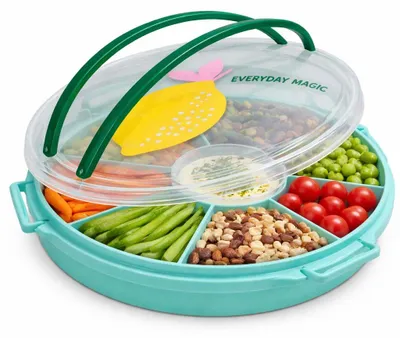 Produktbild von Rice Serviertablett mit Deckel - Türkis Zitrone