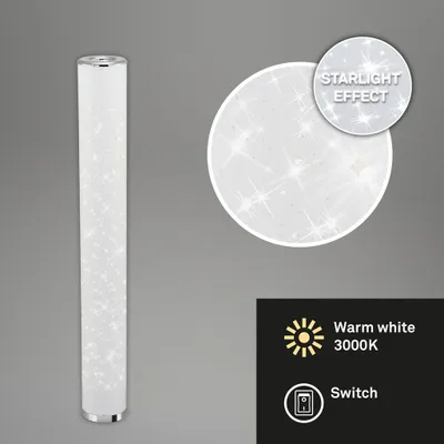 Produktbild von Briloner Star LED stojací lampa 12W s hvězdicovým efektem 103,5cm kabelový spínač bílý chrom