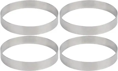 Produktbild von Edelstahl-Dessertring-Set mit Pizzasprinkler und Trichterring