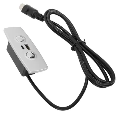Image de Contrôleur de réclinable de remplacement, 2 boutons, alimentation USB de type C à 5 broches, fauteuil releveur, interrupteur manuel pour canapé