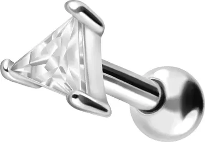 Produktbild von Ohrpiercing Chirurgenstahl Ohrpiercing KRISTALLDREIECK