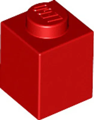 Image de 250 pièces Lego, pièces n° 3005 en rouge (Red)
