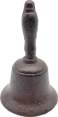 Produktbild von B&S Handglocke antik Rost aus Gusseisen 14 cm
