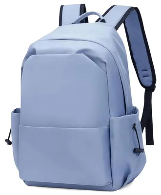 Obrázek produktu pro Batoh do školy pro teenagery, vhodný pro notebook o velikosti 15,6 palců, voděodolný, modrý, objem 25 litrů