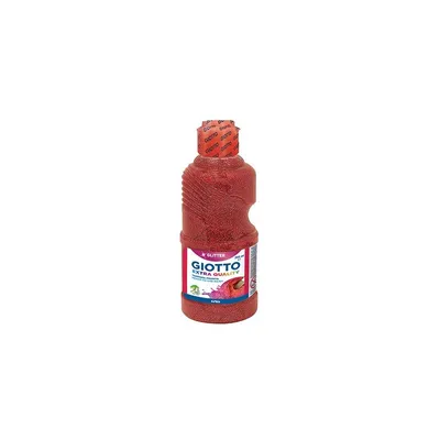 Produktbild von Giotto gouache glitter rot 250 ml Flasche