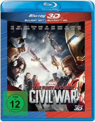 Obrázok produktu pre Blu-ray The First Avenger: Civil War 3D +2D