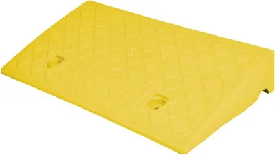 Immagine prodotto di Rampa per disabili - Piattaforma di accesso per sedie a rotelle - Migliora l'accessibilità - Superficie antiscivolo - 50x27x7 cm - Giallo