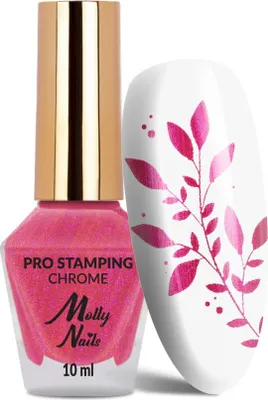 Produktbild von Molly Nails PRO Stamping Chrom Rose Pink 10ml