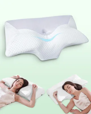 Obrázok produktu pre Omgoods – Ergonomická pamäťová pena na vankúšik na podporu krku