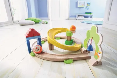 Imagen del producto de HABA Kugelbahn Kullerbü - Sistema de pistas para canicas Kringelbahn