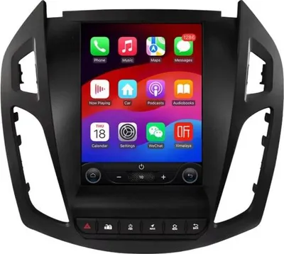 Zdjęcie produktu dla Radio samochodowe z Bluetooth i CarPlay do Forda Transit Tourneo (2013–2018) – kompatybilne z Apple i Android – system stereo z nawigacją – 2 GB pamięci RAM, 32 GB pamięci