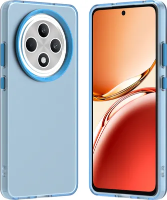 Produktbild von Handyhülle für Oppo Reno12 F 5G Schlank Durchscheinend Matt Stoßfest Schutzhülle Blau