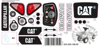 Productafbeelding van CAT, roly toys, stickers, Minitrac, dumper, CAT