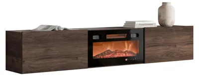 Produktbild von MIRJAN24 TV-Schrank Govi 180 mit Kamin und mit zwei Klappe (Farbe: Nuss Warmia)