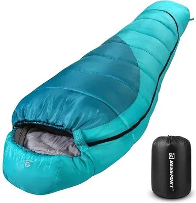 Produktbild von Famanu Schlafsack -10 °C -15 °C 4 Jahreszeiten Mumienschlafsack Wasserabweisend für Reisen Camping