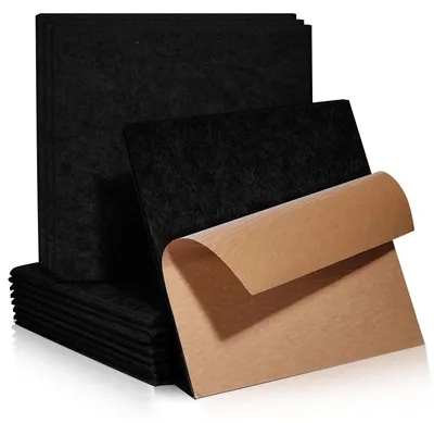 Productafbeelding van Akoestische Plaat - Zelfklevend - Geluidsisolatie - Geluidsabsorberend - 12 Stuks - 30 x 30 x 0,9 cm - Hoge Dichtheid