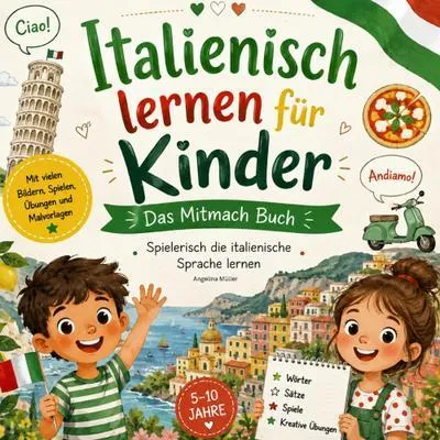 Immagine prodotto di Italienisch lernen für Kinder - Das Mitmach Buch: Spielerisch die italienische Sprache lernen