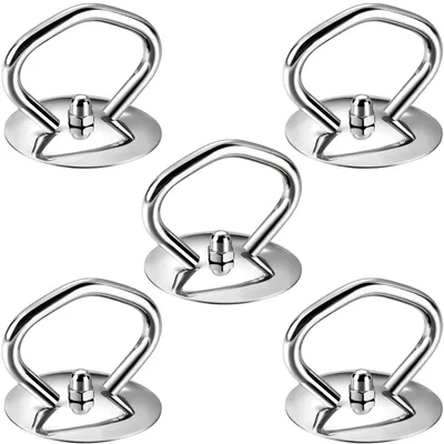Image de TRANKIELO® - 5 poignées universelles en acier inoxydable pour couvercles de casseroles – résistantes à la chaleur, universelles et faciles à installer