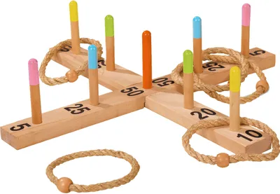 Image de Jeu de lancer d'anneaux en bois Eichhorn Outdoor
