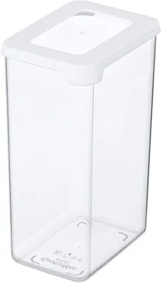 Produktbild von GastroMax Trockenvorratsdose 1,6 Liter transparent / weiß