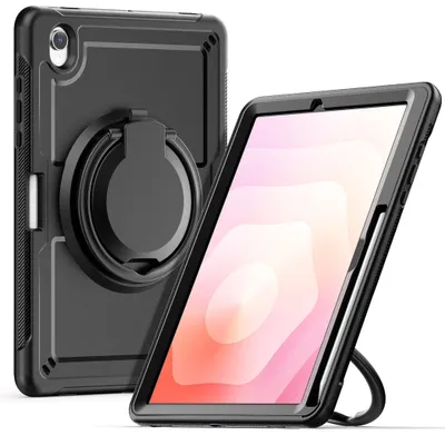 Produktbild von Tablet Outdoor Hülle für Samsung Galaxy Tab S10 Lite Griff Schultergurt Schwarz