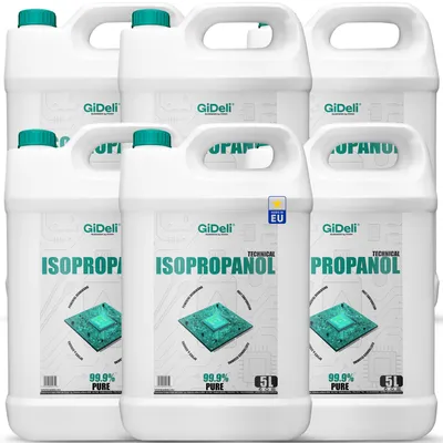 Productafbeelding van Isopropanol 30 liter, technische kwaliteit 99,9%. IPA-reiniger en ontvetter voor industrieel gebruik, merk GiDeli