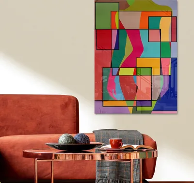 Obrázok produktu pre Wallity, CAM3733 - 4060, Dekoratívny obraz z tvrdeného skla, 100 % tvrdené sklo, viacfarebný, 40 x 60 cm