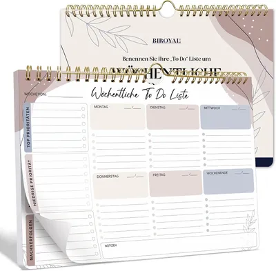 Produktbild von Terminkalender BIROYAL Agenda, Wochenplaner, To Do