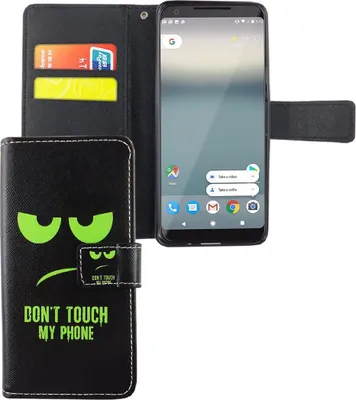 Produktbild von Handyhülle Tasche für Handy Google Pixel 2 Dont Touch My Phone Grün