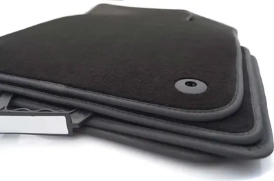 Image de Tapis de sol pour Cupra Ateca Premium Tapis en velours qualité d'origine Tapis auto 4 pièces noir