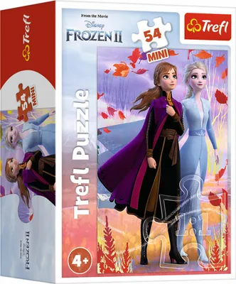 Produktbild von Trefl Puzzle: Frozen Anna & Elsa, 54 Teile, 4+ Jahre