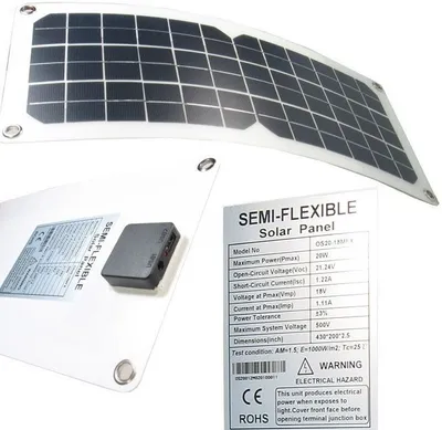 Obrázek produktu pro FVE Fotovoltaický solární panel USB+12V/20W OS20-18MFX, monokrystal