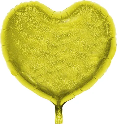 Obrázok produktu pre Fóliový balónik srdce, zlatý (trblietavý), cca 45 cm
