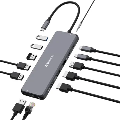 Obrázek produktu pro VER USB-C HUB Pro CMH-13 32153, barva:stříbrná