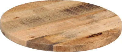 Produktbild von vidaXL Tischplatte Ø 40x2,5 cm Rund Raues Massives Mangoholz