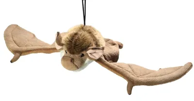 Produktbild von Carl Dick Fledermaus mit Anhänger, ca. 19cm lang, 40cm Spannweite 3374001 Kuscheltier, Plüschtier, Stofftier