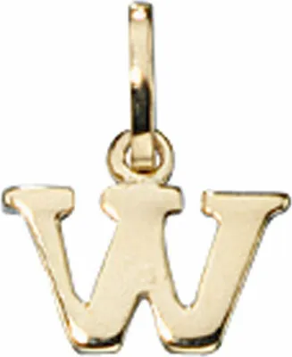 Produktbild von JOBO Anhänger Buchstabe W 333 Gold Gelbgold