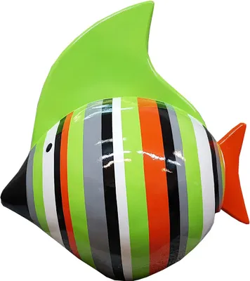 Produktbild von Skulpturen Design Wohn Deko Statuen Figuren Abstrakte Fisch Figur Dekoration