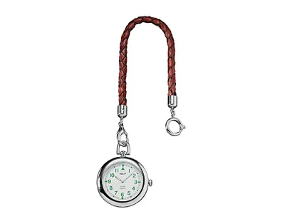Produktbild von Regent P-39 Taschenuhr Quarz Messing verchromt Ø 42mm Zentralsekunde