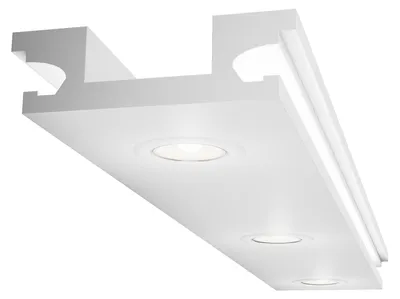 Immagine prodotto di ELHARE Modanature per stucchi Profilo LED Spot Striscia di illuminazione indiretta Luce XPS LH10A - 60x200mm, 2m