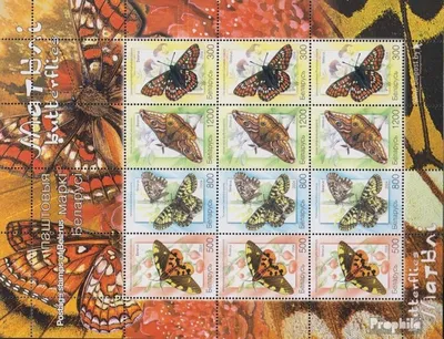Produktbild von Briefmarken Weißrussland 2004 Mi 557-560 Zd-Bogen (kompl.Ausg.) postfrisch Schmetterlinge