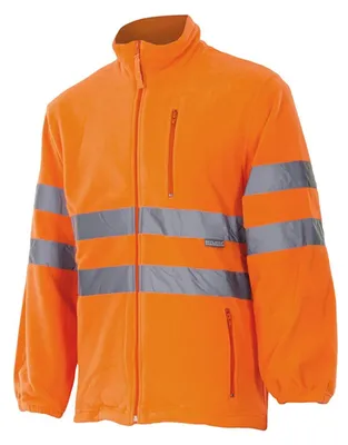Produktbild von Fleecejacke - Fluoreszierendes Orange Sicherheitsjacke