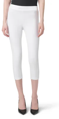 Produktbild von HUE Damen-Leggings mit breitem Bund, Capri, Verdunkelung, Baumwolle, Sortiert, W