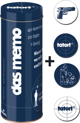 Produktbild von Tatort - Das Memo, Setartikel:+ Tatwaffe Magnet-Set