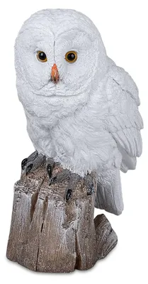 Produktbild von formano Dekofigur Wintereule auf einem Baumstamm, weiß 23 cm