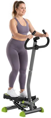 Produktbild von HOMCOM Stepper Fitness Swing Stepper mit LCD-Schirm bis 100 kg 55 x 44 x 108 cm