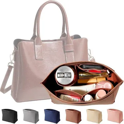 Image de Organiseur de sac pour femme, taille M/L, avec plusieurs compartiments, pour sacs de voyage, pour cadeaux